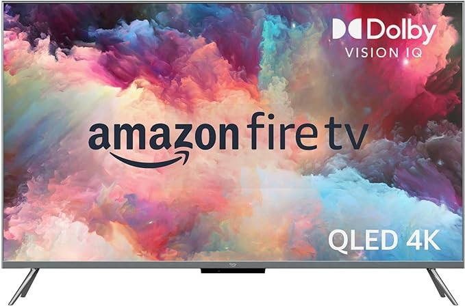 Amazon Fire TV 55" Omni QLED Series 4K UHD smart TV, Dolby Vision IQ, local dimming, hands-free with Alexa