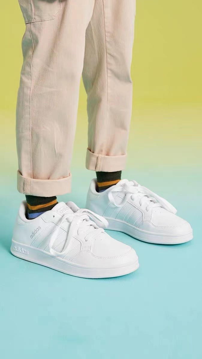 adidas official light sport BREAKNET K men's and women's big kids comfort shoes FY9504