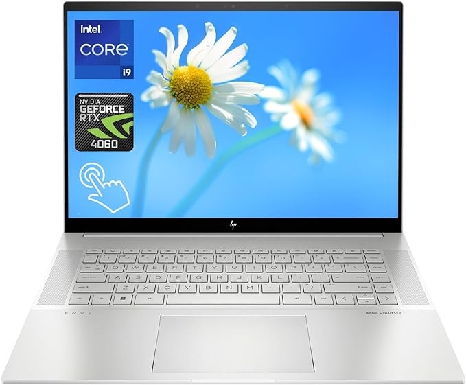 HP Envy Laptop, 16" WQXGA Touch-Screen, Intel Core i9-13900H(Up to 5.4GHz, 14-Core), NVIDIA GeForce RTX 4060, 32GB DDR5, 2TB SSD, Wi-Fi 6E, Backlit Keyboard, Win11 Home, GM Accessory